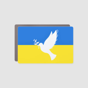 Ukraine Flag Magnets Dove of Peace Freedom Support