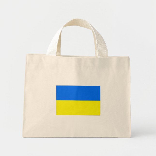 Ukraine flag mini tote bag (Front)
