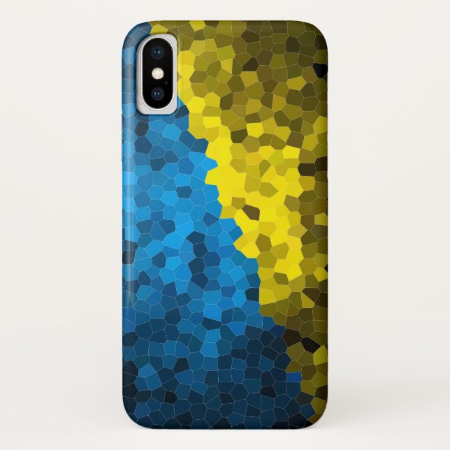 Ukraine flag mosaic Case-Mate iPhone case (Back)