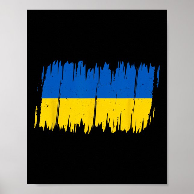 Ukraine Flag National Flag Kiev Ukrainian Kyiv 1  Poster (Front)