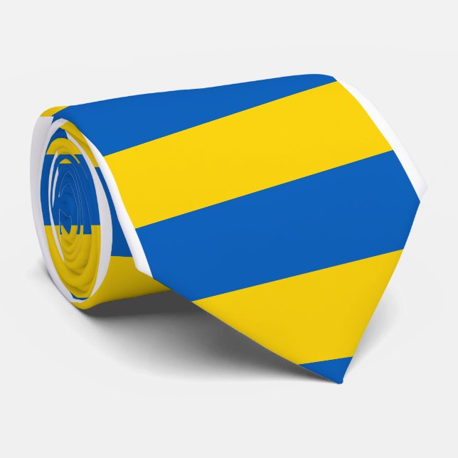 Ukraine Flag Neck Tie (Rolled)