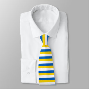 Ukraine flag neck tie
