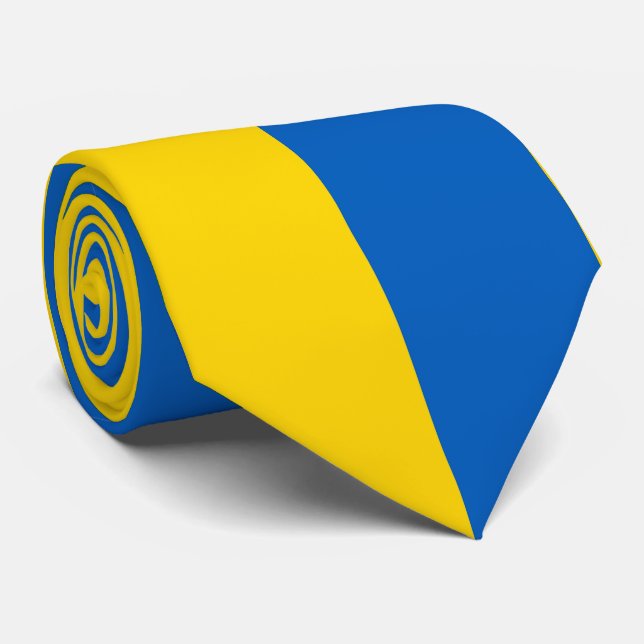 Ukraine flag neck tie (Rolled)