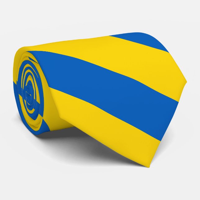 Ukraine flag neck tie (Rolled)