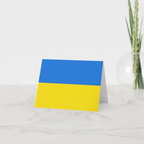 Ukraine Flag Notecard