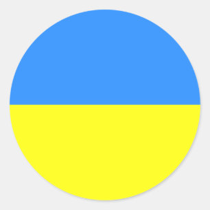 Ukraine, Flag of Ukraine Classic Round Sticker