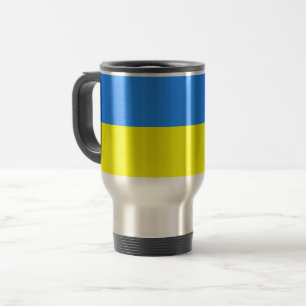 Ukraine, flag of Ukraine, Travel Mug