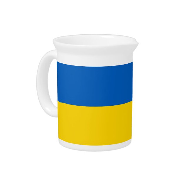 Ukraine Flag on Pitcher (Left)