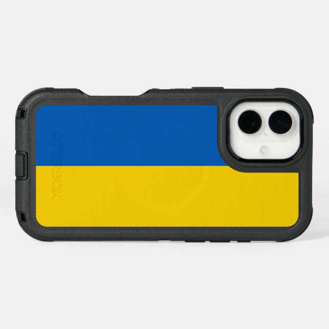 Ukraine Flag Otterbox iPhone Case (Back Horizontal)