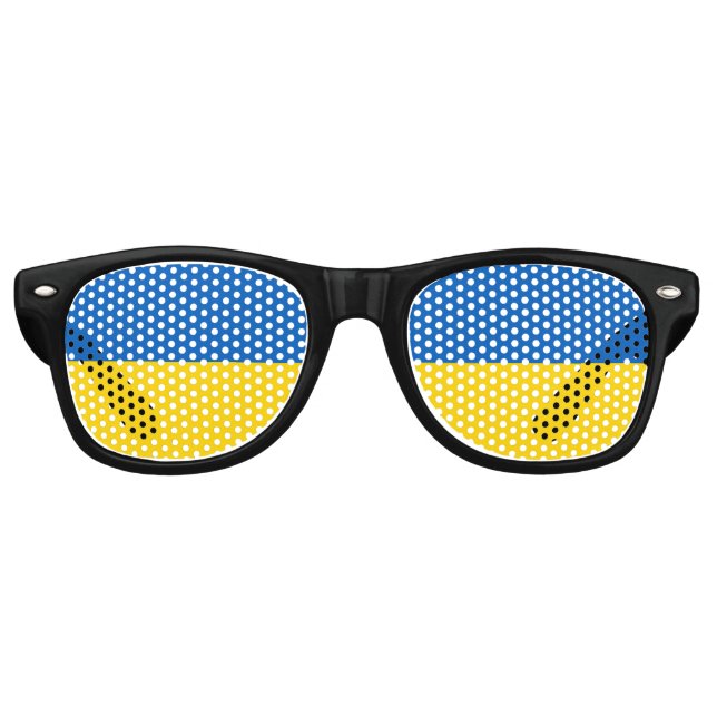 Ukraine flag Party Sunglasses (Front)