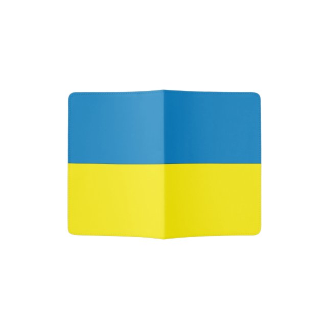 Ukraine Flag Passport Holder (Opened)
