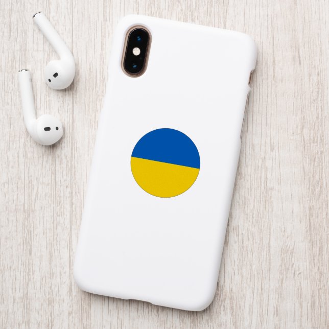 Ukraine flag patch (On Phone Back)