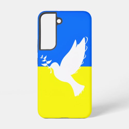 Ukraine Flag Peace Dove Freedom Samsung Galaxy S22 Case