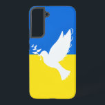 Ukraine Flag Peace Dove Samsung Galaxy S22  Case<br><div class="desc">Flag of Ukraine - Dove of Peace - Freedom - Peace Support - Solidarity - Ukrainian Flag - Strong Together - Freedom Victory ! Let's make the world a better place - everybody together ! A better world begins - depends - needs YOU too ! You can transfer to 1000...</div>