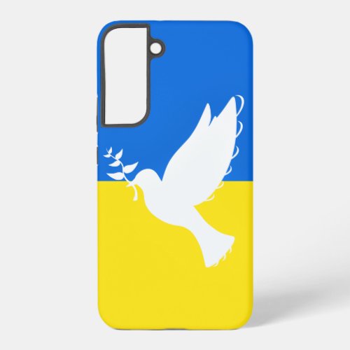 Ukraine Flag Peace Dove Samsung Galaxy S22 Case