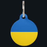 Ukraine flag pet ID tag<br><div class="desc">An ideal gift for all those who are patriotic of their country!</div>