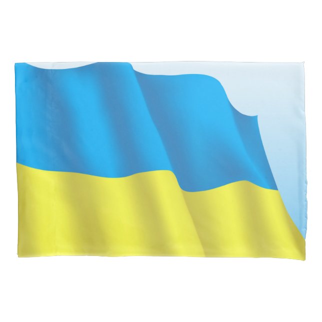 Ukraine Flag Pillow Case (Front)