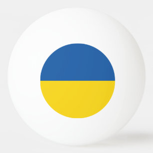 Ukraine flag ping pong ball for table tennis game