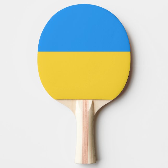 Ukraine flag ping pong paddle (Front)