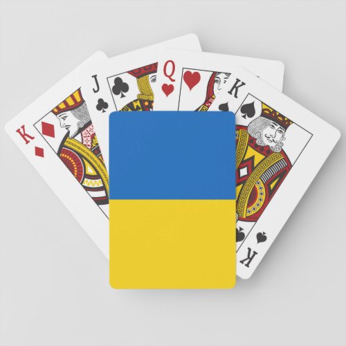 Ukraine Flag Poker Cards