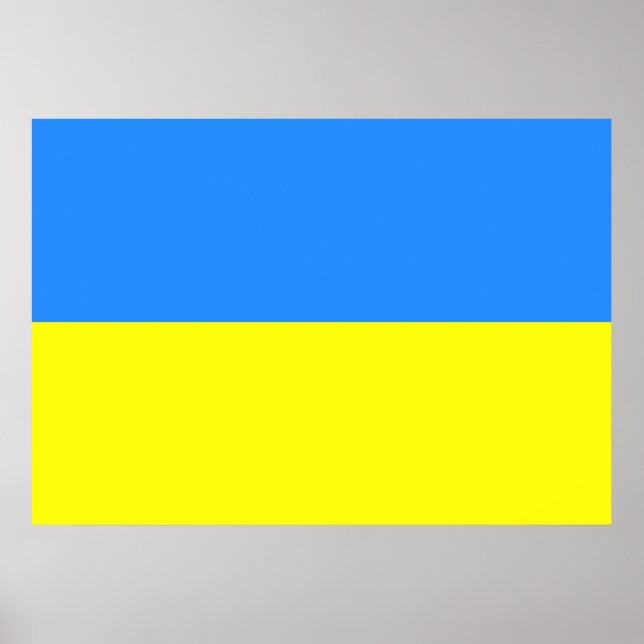Ukraine Flag Poster (Front)