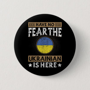 Ukraine Flag Proud Ukrainians Men And Women 2 Button