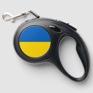 Ukraine flag retractable pet leash 