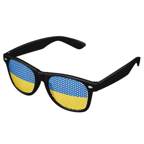 Ukraine flag retro sunglasses