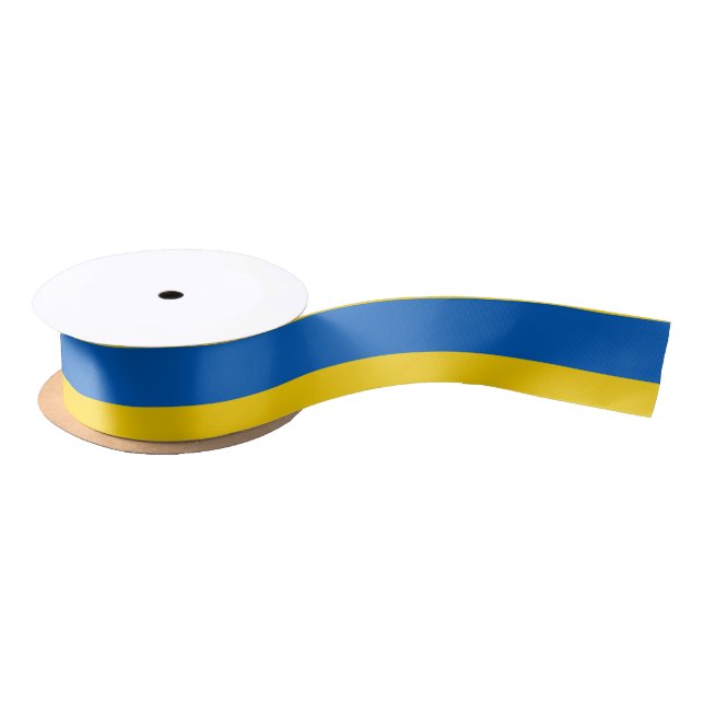 Ukraine Flag Satin Ribbon (Spool)