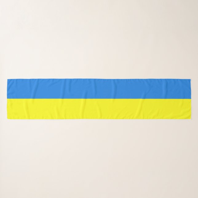 Ukraine Flag Scarf (Front (Horizontal))