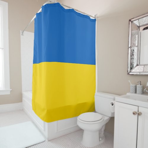 Ukraine flag shower curtain