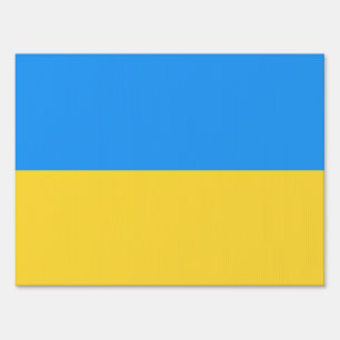 Ukraine flag sign