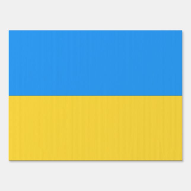 Ukraine flag sign (Front)