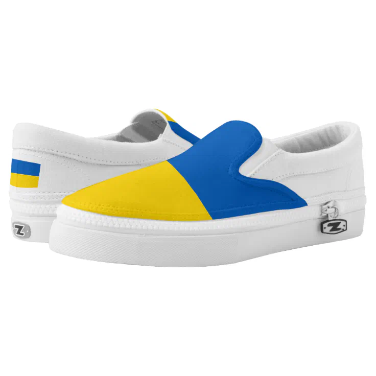 Ukraine Flag Slip-On Sneakers | Zazzle