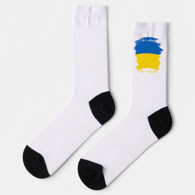 Ukraine flag socks (Left)