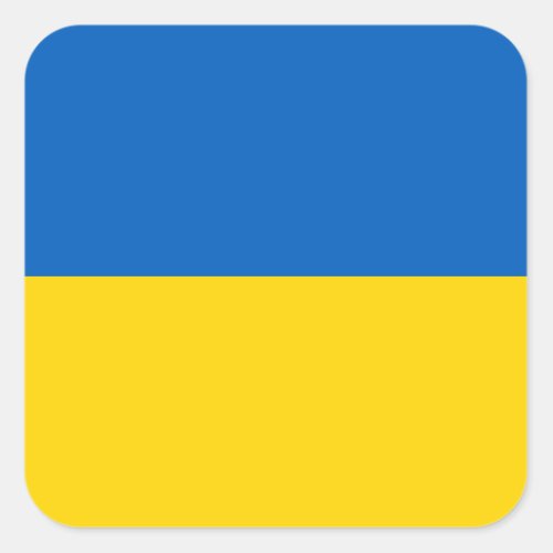 Ukraine Flag Square Sticker