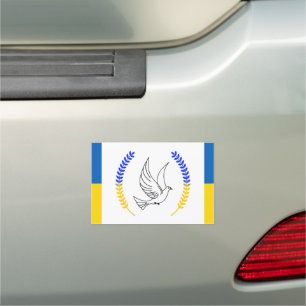 Ukraine Flag - Stand with Ukraine !!! Car Magnet