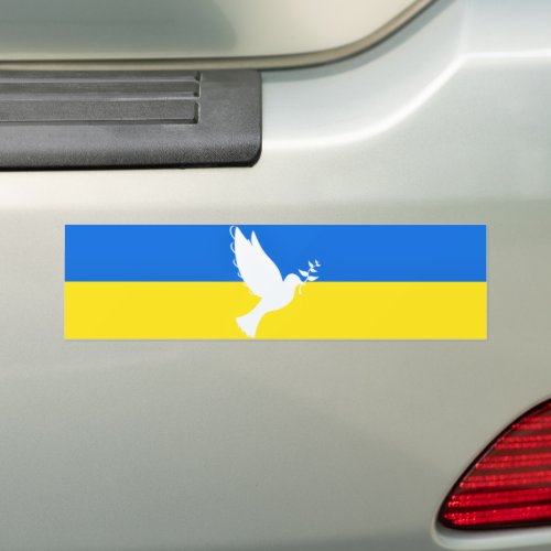 Ukraine Flag Sticker Dove of Peace _ Freedom