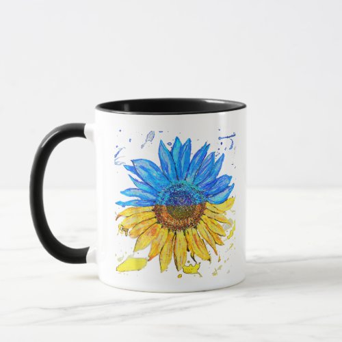 Ukraine Flag Sunflower Vintage Shirt Ukrainian Sup Mug