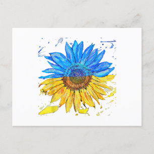 Ukraine Flag Sunflower Vintage Shirt Ukrainian Sup Postcard