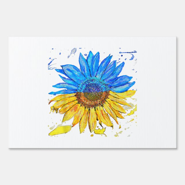Ukraine Flag Sunflower Vintage Shirt Ukrainian Sup Sign (Front)