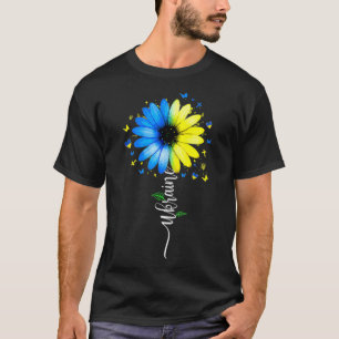 Ukraine Flag Sunflower Vintage Ukrainian Ukraine F T-Shirt