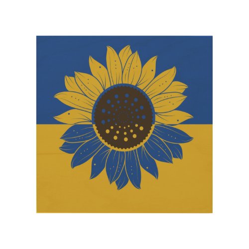  Ukraine Flag sunflowers Ukraine Country Flag   Wood Wall Art
