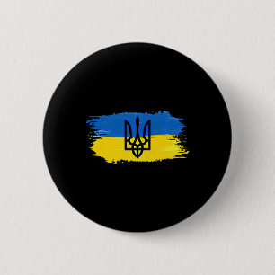 Ukraine Flag Support Love Ukrainian Ukraine Pride Button