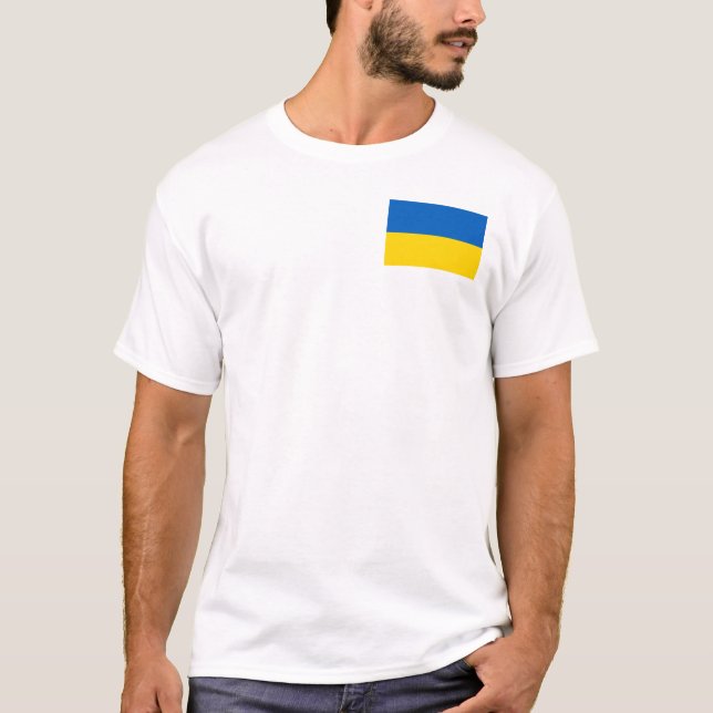 Ukraine Flag T-Shirt (Front)