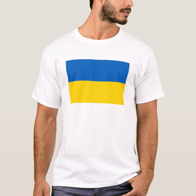 Ukraine Flag T-Shirt (Front)