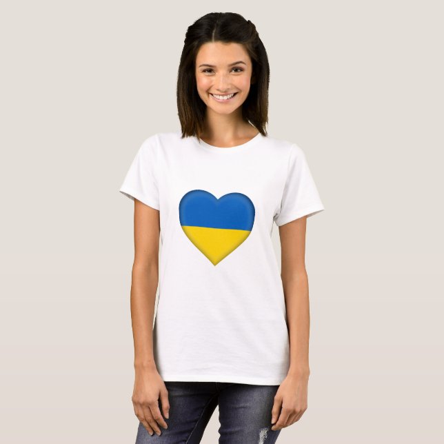 Ukraine Flag T-Shirt (Front Full)