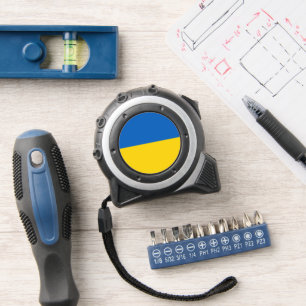Ukraine flag tape measure