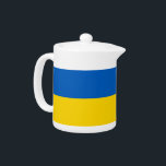 Ukraine Flag Teapot<br><div class="desc">Add a touch of Ukrainian pride to your tea collection with our exclusive teapot featuring the flag of Ukraine! Crafted with meticulous attention to detail, this teapot is not just a functional item; it’s a celebration of Ukrainian heritage and cultural pride. The vibrant design prominently displays the iconic Ukrainian flag,...</div>