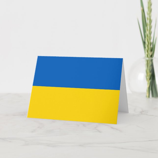 Ukraine flag thank you card (Front)